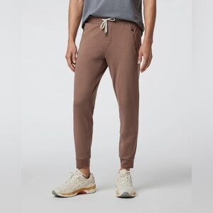 Vuori Ponto Performance Joggers - Men’s Small - EUC DreamKnit Pants Tan Brown